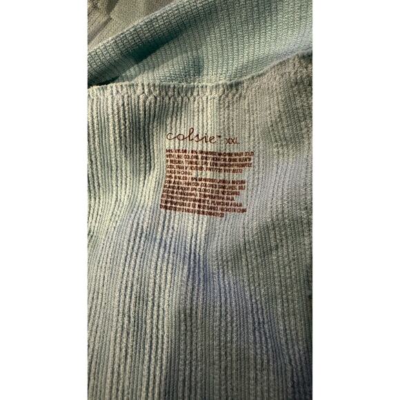 NWT Womens Colsie Teal Blue Ribbed Bralette Bra Panty Underwear Set Size Xxl - Picture 8 of 8